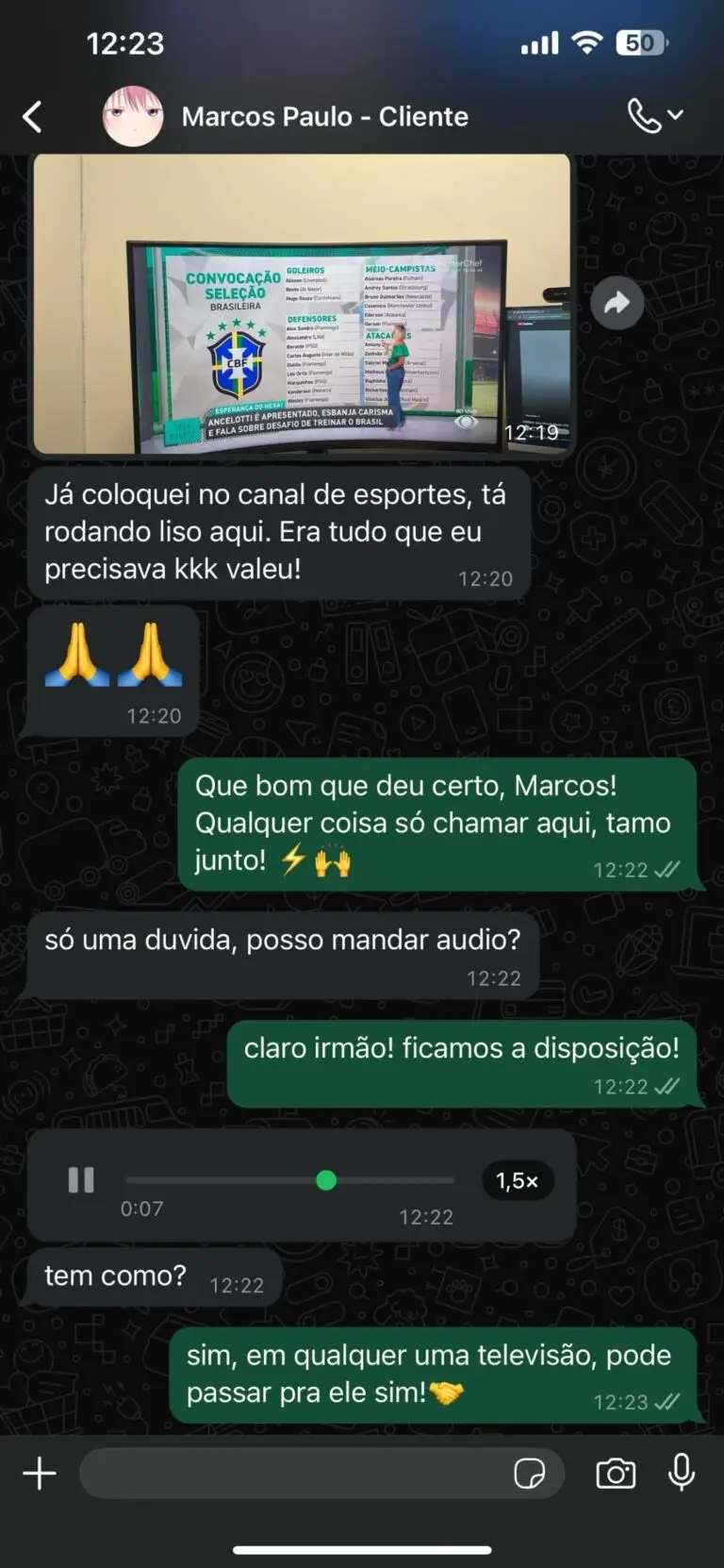 Depoimento de cliente 2